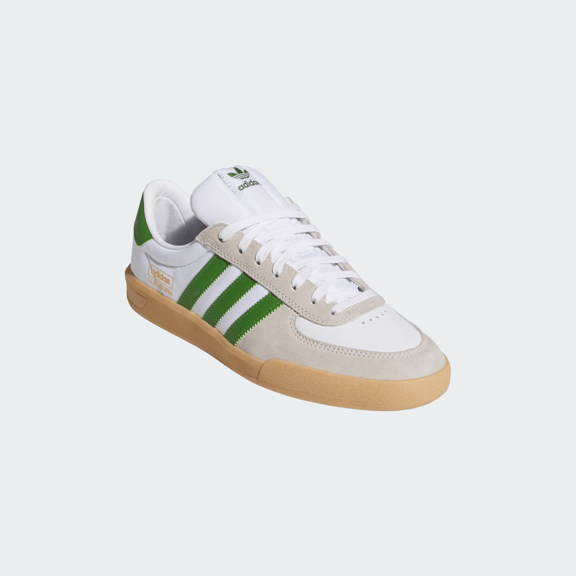 ADIDAS SKATEBOARDING GLENBURN CLOUD WHITE - CREW GREEN - GUM - Tôpette Skateboards & Lifestyle